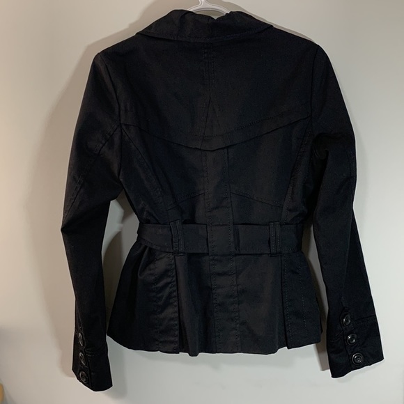 𝅺VERO Moda Duffy Short Trench Coat Size M - Picture 2 of 10